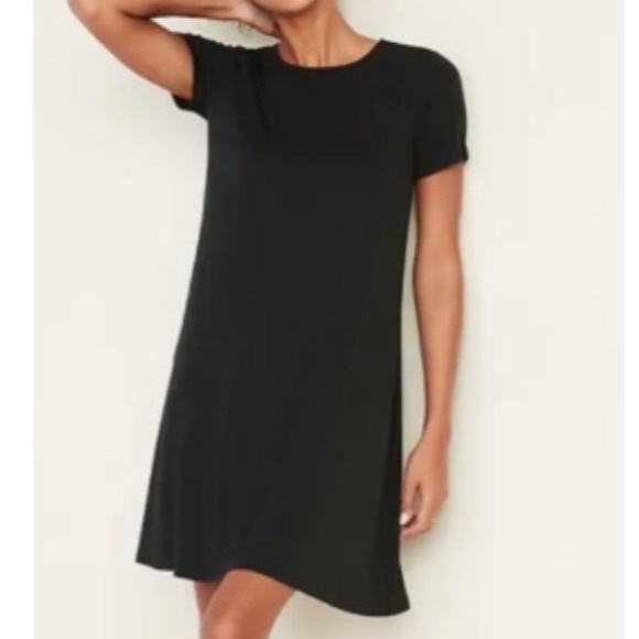 LOFT Dresses & Skirts - SUPER CUTE LOFT BLACK T-SHIRT DRESS 👗